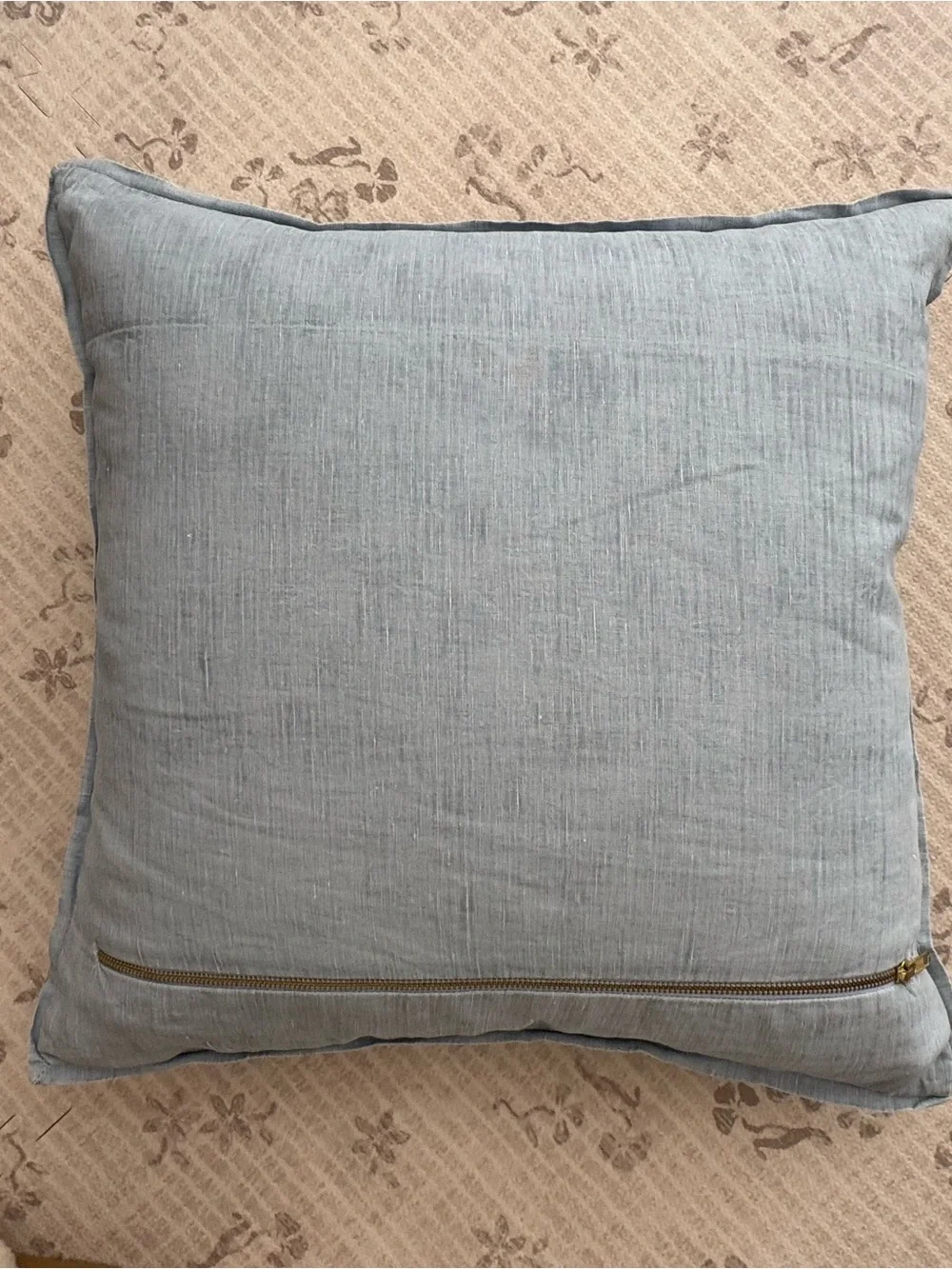 Serena & Lily Light Blue Linen Pillowcase